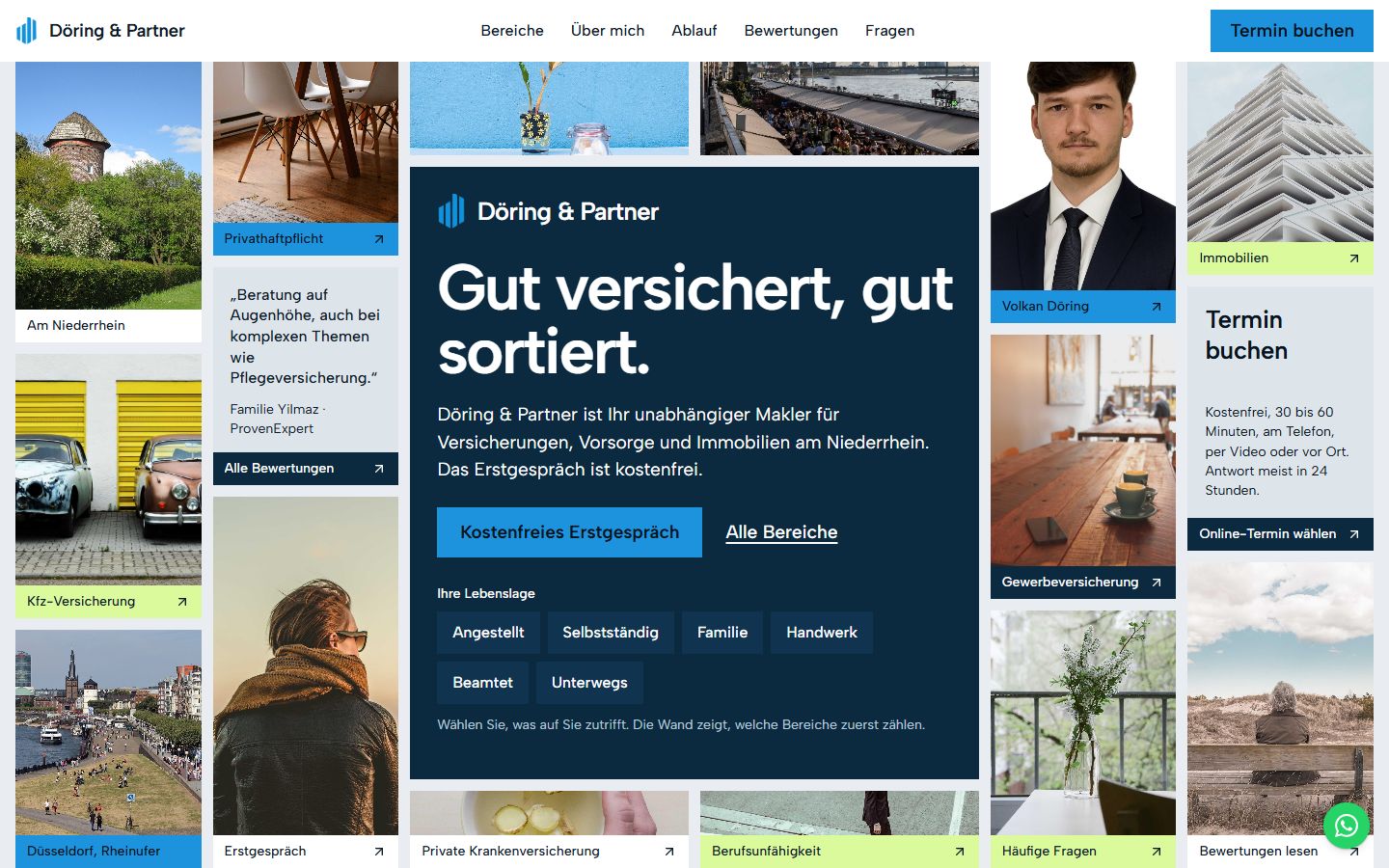 Vorschau Entwurf 9: Kacheln