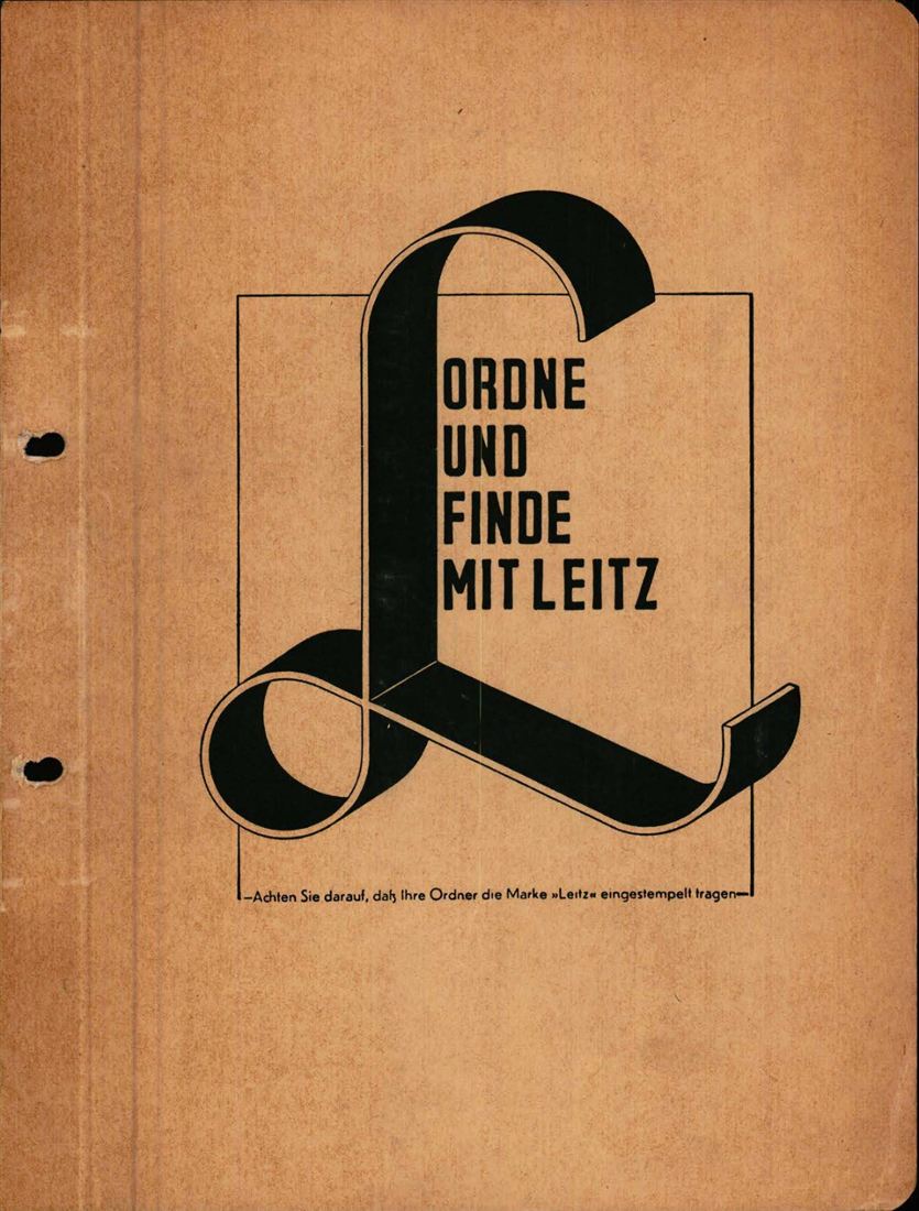 Leitz-Trennblatt für Aktenordner mit der Aufschrift „Ordne und finde mit Leitz“